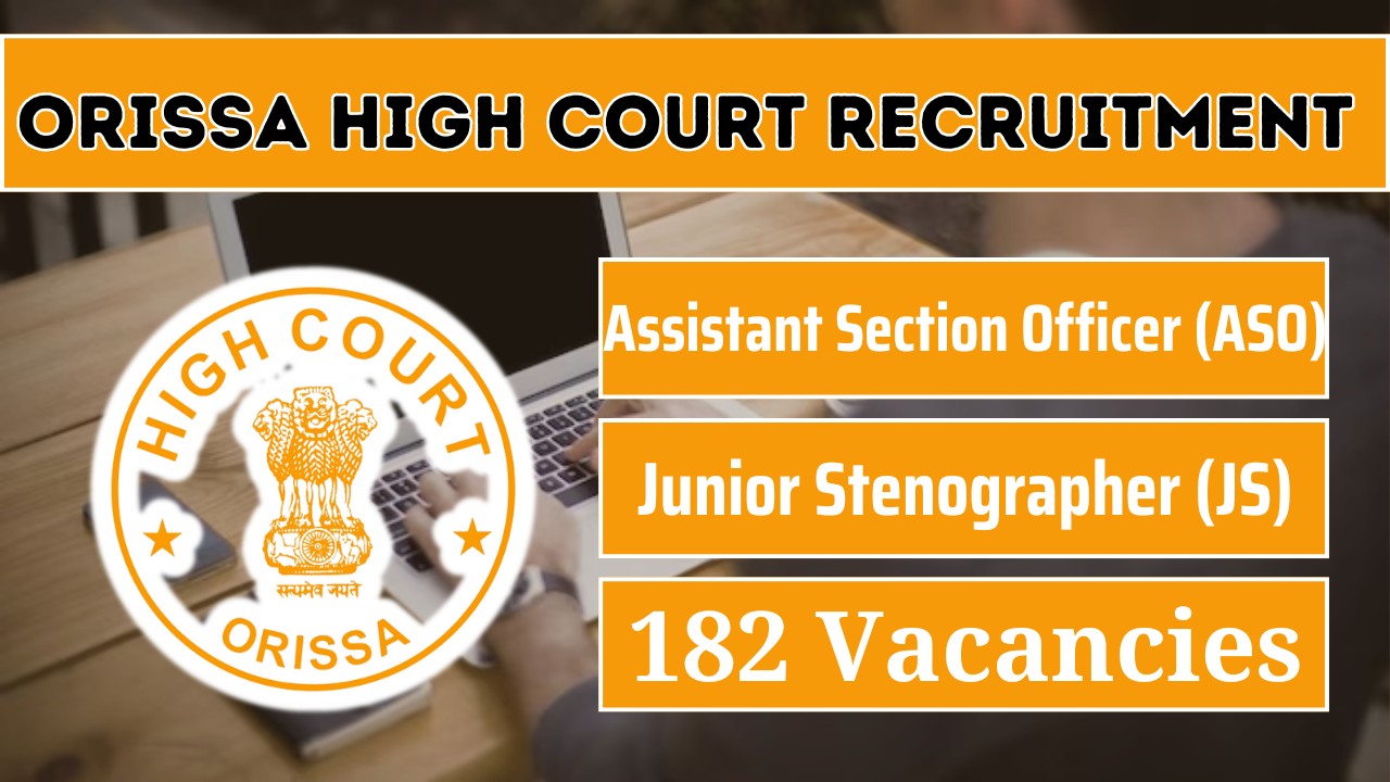 Orissa High Court Recruitment 2024