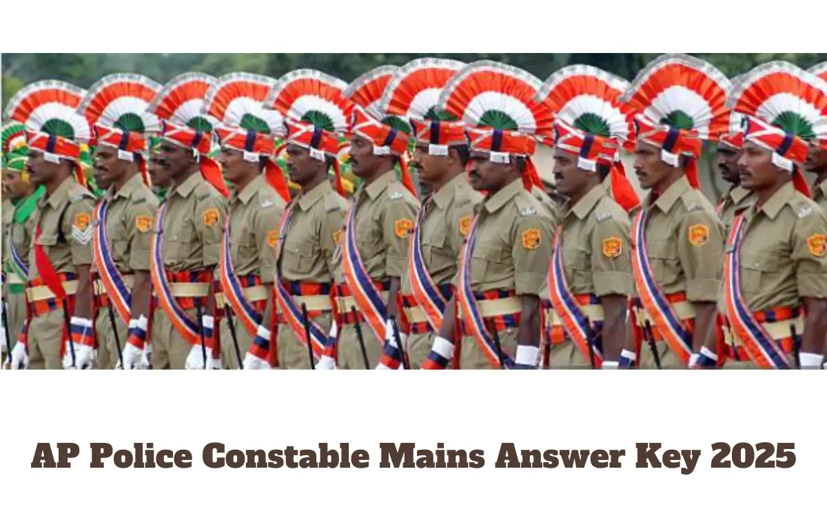 AP Police Constable Answer Key 2025 ,Unofficial Key PDF